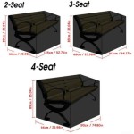 2Seater Bench Cover AntiUV Coating Protective Cover (190x66x89cm)